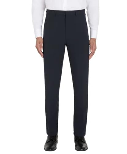 Calvin Klein Men's Slim Fit Stretch Flat Front Dress Pant