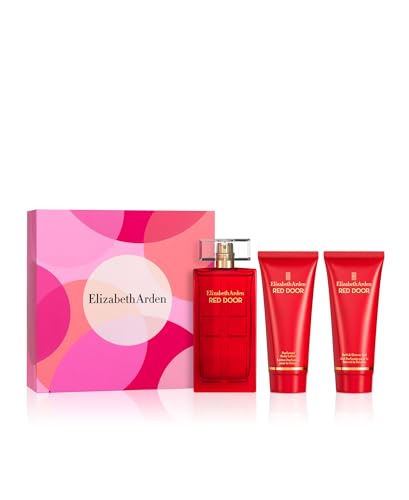 Elizabeth Arden RED DOOR Eau de Toilette 100ml 3-piece Gift Set, floral woody perfume, luxury fragrance gifting for women
