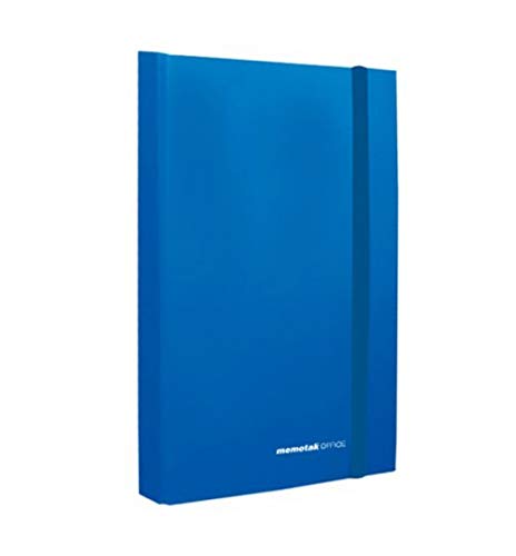 Cartelle con Elastico Memotak Basic Dorso 3 - Confezione da 10 - Azzurro