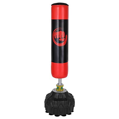 Base verticale pour sac de frappe pour éviter de percer le mur