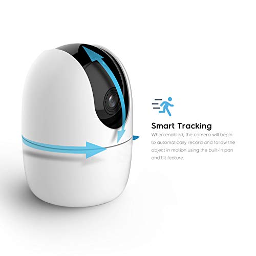 Image of Amcrest 1080P WiFi Camera Indoor, Nanny Cam, Dog Camera, Sound & Baby Monitor, Human & Pet Detection, Motion-Tracking, w / 2-Way Audio, Phone App, Pan /Tilt Wireless IP Camera, Night Vision (Renewed)