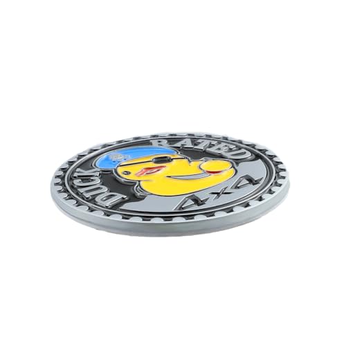 Image of Cute Duck Rated Emblem 4 X 4 Car Sticker for Truck Compatible with Jeep Wrangler Vehicles (Cute Duck-2)