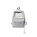 Produktbild IQQI Rucksack-Kind-Schule-Beutel leichte wasserdichte Buch-Tasche mit Multi-Taschen Reisetasche für Junge Mädchen Pinic Schule, Camping, Reise Etc. Wandern,Gray