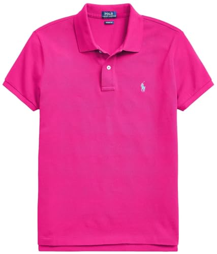 Image of Polo Ralph Lauren Women's Classic Fit Mesh Polo Shirt, PinkSky, X-Small
