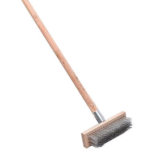 Hochleistungs-Deckschrubber-Reinigungsgerät aus Edelstahldraht, 20 cm, für den Außen- und Innenbereich