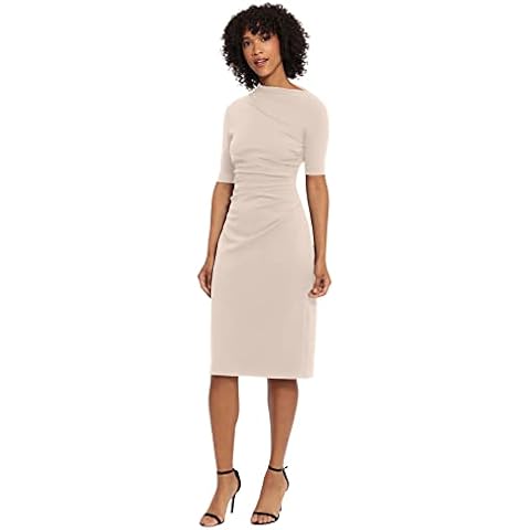 Maggy London Asymmetric Neck Dress Cover