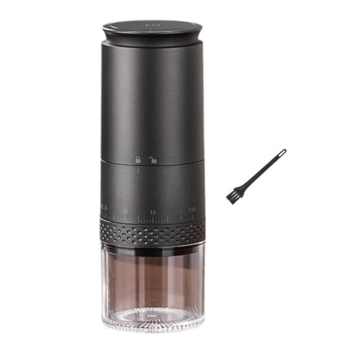 KyShaHo Molinillo de Café Eléctrico, Molinillo Automático, Molinillo de Café, Molinillo de Granos de Café y Prensado, Uso Doméstico, Portátil, B