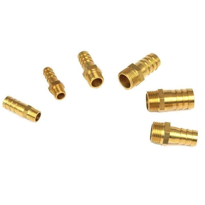 Conector de púas de latón macho para mangueras de 6 mm a 14 mm 4