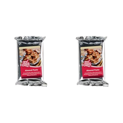 FunCakes Mandelpaste (1:1): Köstlicher Geschmack, glatte Textur, einfach auszurollen, Mandelpaste, perfekt für Kuchen und Kekse. Halal und glutenfrei. 250 g (Packung mit 2)