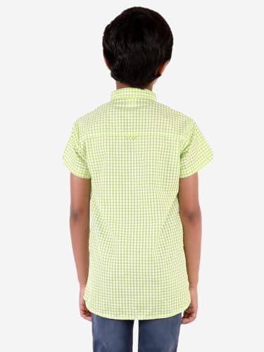 Image of superminis Boy's Cotton Regular Fit, Half Sleeves, Collared Neck, Printed Shirts for Casual Wear