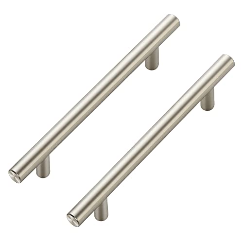Image of Ravinte 60 Pack | 7.38'' Cabinet Pulls Brushed Nickel Stainless Steel Kitchen Drawer Pulls Cupboard Pulls Cabinet Handles 7-3 /8 inchLength with 5 inch Hole Center