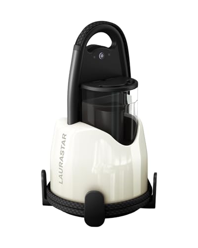 Laurastar Lift Pure White, 3in1 Portable Steam Station, Irons, Steams and Purifies Clothing, Hygienic Steam, Design, Removable Water Tank, Vertical Ironing, White