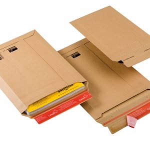 ColomPac CP 010.01 Lot de 100 enveloppes d'expédition en carton ondulé Marron 150 x 250 mm