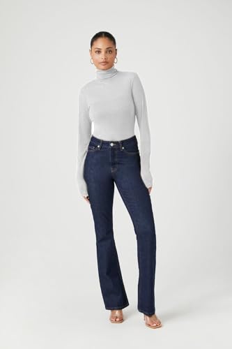 Image of Emmalise Womens Turtleneck Top Long Sleeves Fitted Ribbed Top