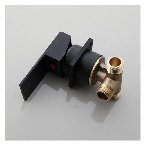 Robinet d'évier de salle de bains noir mat avec jet cascade et éclairage hydraulique - 6