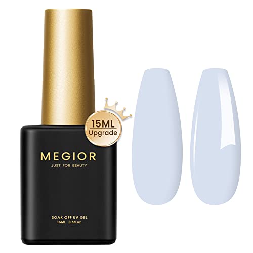Megior Gel Nail Polish 15Ml Baby Blue Gel Polish Soak Off Uv Led Nail Polish Nail Art Manicure & Pedicure Salon Diy At Home Gift For Women, 0.5 Oz #TOP11