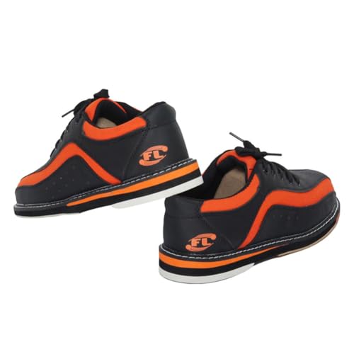 Mens Bowling Shoes, Low Top Casual Beginner Bowling Training Shoes Comfortable Leather Indoor Outdoor Non Slip Bowls Sneakers3