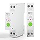 Jadeshay WLAN Schalter Hutschiene Timer Tuya Smart Meter 1P 63A 230VAC WIFI Intelligenter Leitungsschutzschalter Stromzähler mit Metering, Über-Unterspannungs- und Überstromschutz(03)