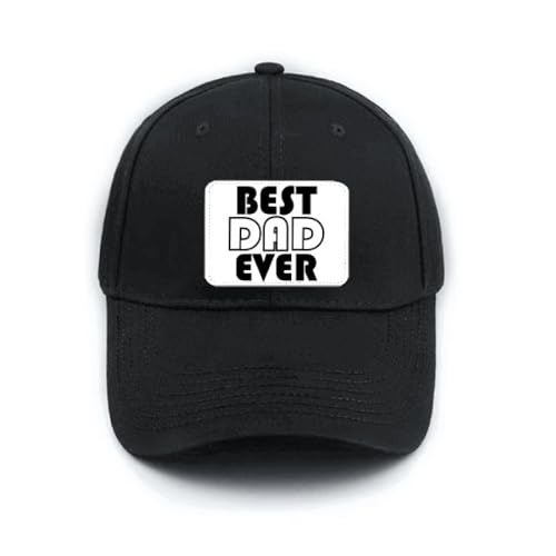 Casquette baseball noire ajustable Best Dad Ever pour homme et cadeau de Fête des Pères