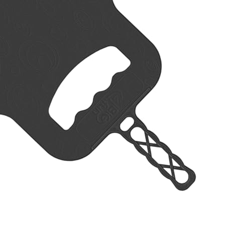 4BIG.Fun Grillfächer Wedel Anzündhilfe Grill BBQ Anmachwedel Kamin Ersatz Fächer Kohle Schwarz