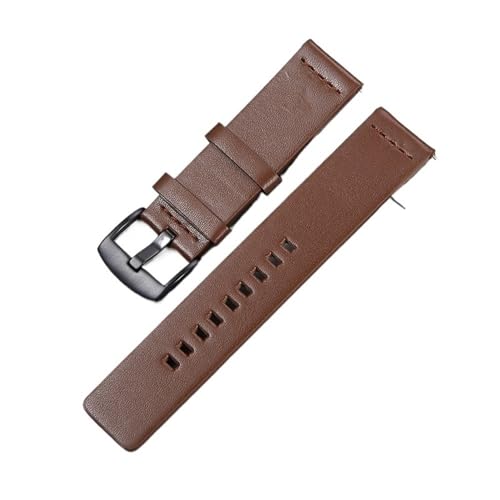 [X] 20mm 22mm EHb`oh NCbN[XU[Xgbv KSamsung Watch 3 40 44mm Ή KHuawei Gt 2 18 24mm voh(Dark Brown-B,22mm)