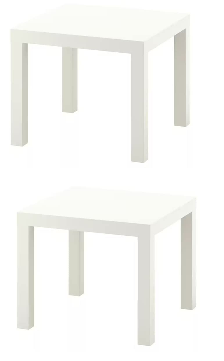 Lack Table, Side Table, 55x55 cm 2 Pack