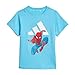 Adidas Unisex-Baby Adidas x Marvel Spider-Man Sportswear T-Shirt Set, Bright Cyan/White, 12 Months