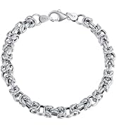 Amazon.com: LELOUCHY 925 Sterling Silver Chain Bracelet for Men
