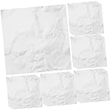 TOBBOMEY 100 piezas Papel de Aluminio Plateado para Envolver Joyas y Dulces Resistentes y Reutilizables para Decoración Fiestas Bodas y Eventos Especiales Portátil
