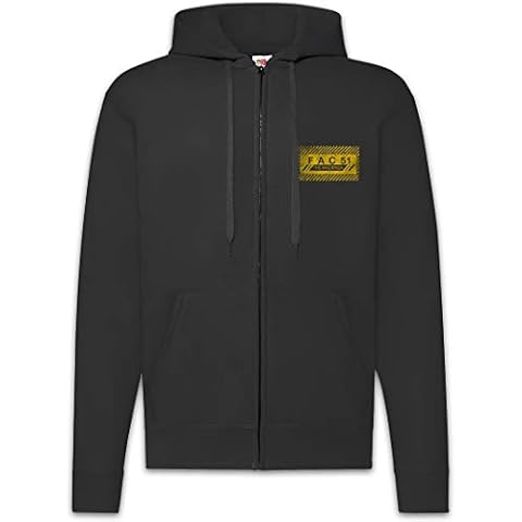 Urban Backwoods Fac 51 The Hacienda I Men Zipper Hoodie Hooded Sweatshirt Black Size M Cover