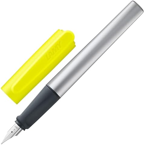 LAMY nexx neonyellow Fountain Pen with Comfort Grip Cover