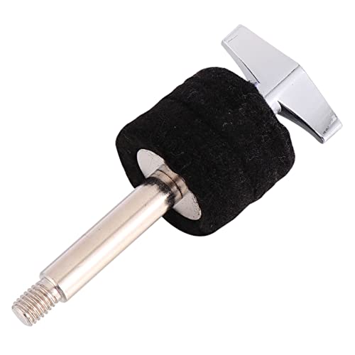 Abaodam Iron Plated Cymbal Stacker Drum Screw Replacement for Broken Stacker Polished Sturdy for Drum Easy Install Use Black