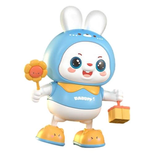 Juguete musical para niños, conejito bailando para niños pequeños - Aprendizaje temprano para niños de juguete de juguete Bunny - Habilidades motoras finas Práctica de mejoraborización Levantamiento d