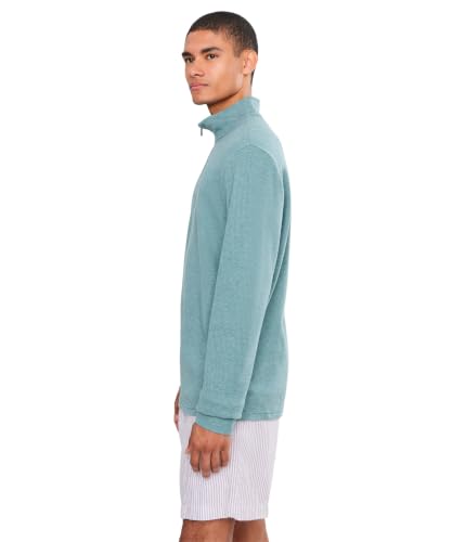 Image of vineyard vines, Mens, Saltwater 1 /4 Zip, Lowcountry Loden, S