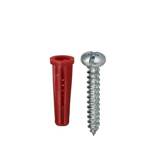 Replacement for K6CO #10 Red Conical Anchor Kit w/Pan Head Combo Drive Screws (201 Pieces)