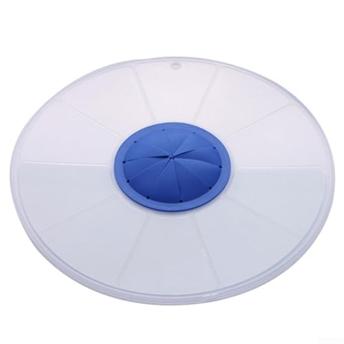 Honseadek Batidoras de mano compatibles con soporte para lavaplatos, transparente y resistente al desorden, accesorio de cocina de silicona, cuenco protector de salpicaduras para cubierta (azul)