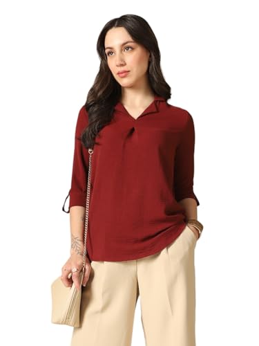 Image of Globus Women Top (8909389012647 Maroon XL)