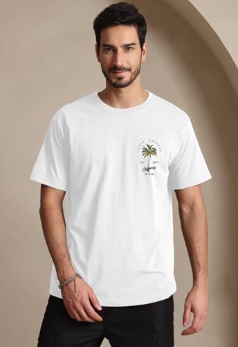 Mens Graphic T-Shirts Short Sleeve Palm Tree Print Summer Top Crewneck Cotton Casual California Tees for Men2