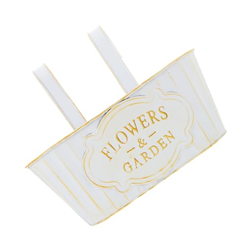 Alipis Utensilios de Flores pastorales. Colgante macetero de balcón Vintage Tres florero de Hierro para Ventana Jardinera de Hierro para Vallas Cerca de los titulares de Flores jardineras