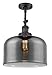 Innovations Lighting 201F-BK-G73-L-LED X-Large Bell 1 Light Semi-Flush Mount Part of The Franklin Restoration Collection