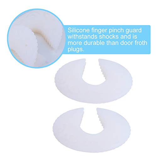 EXCEART 2 Peças de Proteção de Aperto de Porta de Silicone para Bebô á  Prova de Proteção de Dedos E