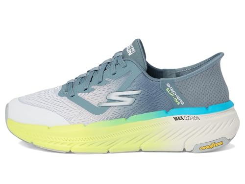 Skechers Men's Max Cushioning Premier 2.0 Ascendant II Hands Free Slip-Ins Sneaker, Gray/Multi, 7