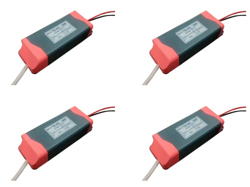 Image of TECHNOBEAM 15W BIS Certified Isolated Driver 36V-350mA with Red & Black Wire for Cob, Spot, Zoom, and Track Light (Pack of 4)
