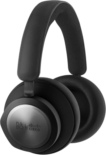 Cisco | Bang & Olufsen 980, Wireless Dual Over-Ear Bluetooth Headset with Case, USB-A HD Adapter, Active Noise Cancellation, Black Anthracite, 2-Year Limited Liability Warranty, HS-WL-980-BUNA-C