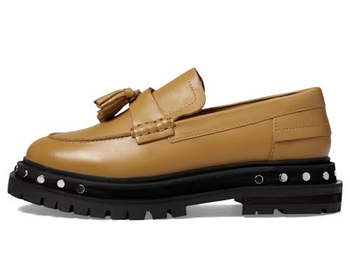 Image of Free People Teagan Tassel Loafers for Women - Sleek Leather Upper - Lugged Platform Sole - Synthetic Outsole