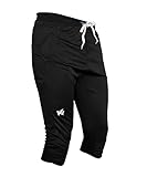 keepersport - pantaloni da portiere professionali 3/4 per adulti e bambini - abbigliamento da portiere per allenamento e gioco - taglia 128-xxl