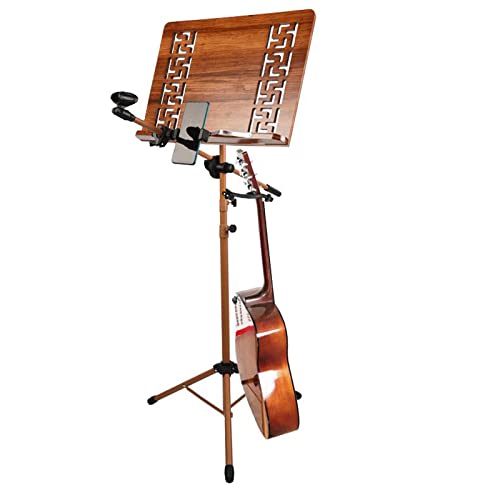 INUUXLG Reading Rest Holder, Multi-Use Folding Sheet Music Stand, Violin Music Stand, Height Adjustable, Suitable for Various Occasions, Flexible and Good Knob,