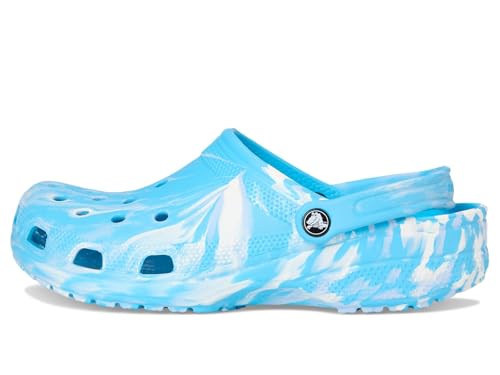Crocs Unisex Classic Marbled Tie-Dye Clog, Tinted Glass/Multi, Womens 5, Mens 3, Medium4