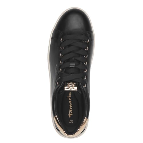 Tamaris Damen Sneaker Synthetik, schwarz, 37 EU – Ansicht 5