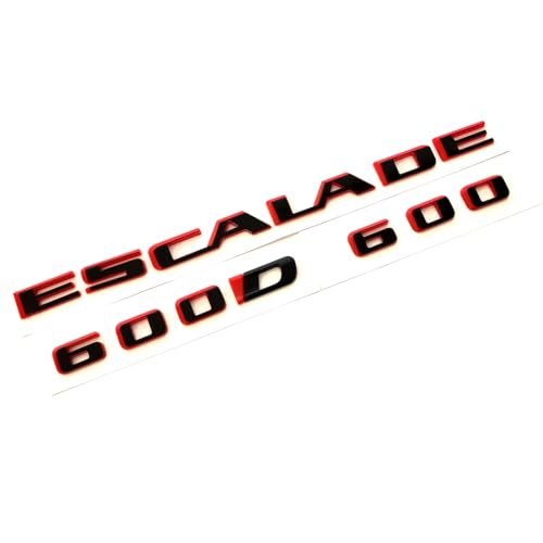 Emblemas Escalade 600D para puerta trasera Redline, accesorios 84787581 23440294, 3 uds
